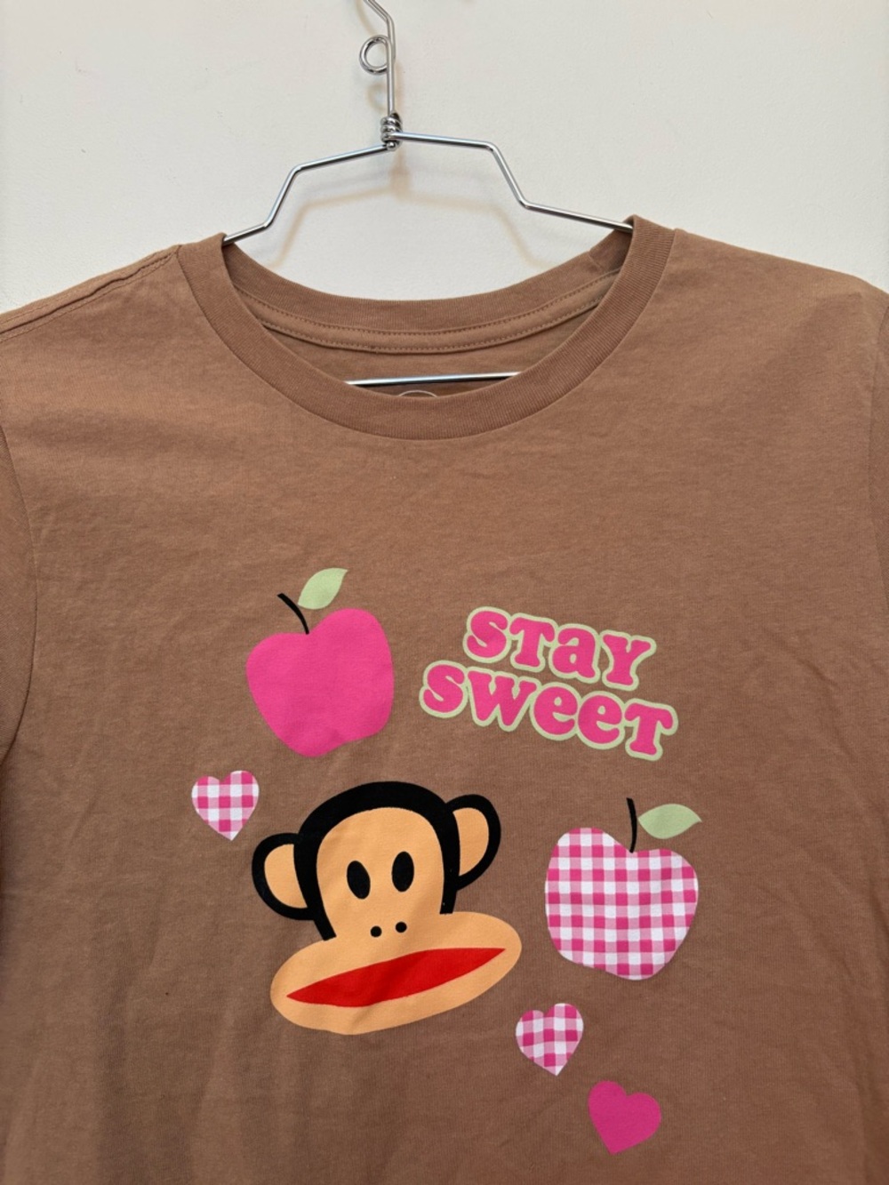 NWOT Urban Outfitters Paul Frank Stay Sweet Graphic Baby Tee Size Large - Picture 7 of 11